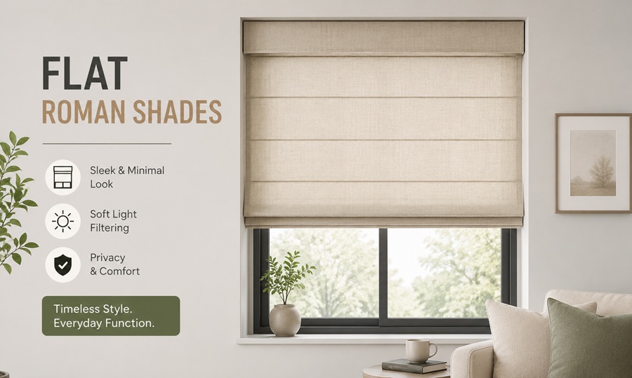 Flat Roman Shades vs Other Styles: A Buyer’s Comparison