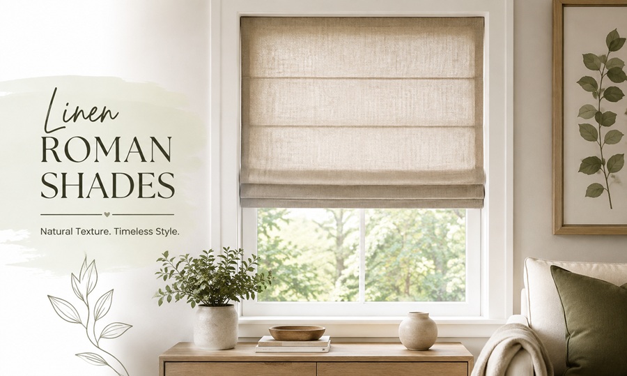 Linen Roman Shades: Everything to Know Before You Buy